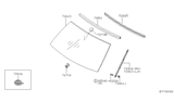 Diagram for 2003 Nissan Frontier Windshield - 72700-7Z400