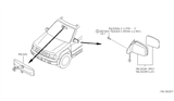 Diagram for 2004 Nissan Frontier Car Mirror - 96301-ZD000