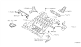 Diagram for 2003 Nissan Xterra Floor Pan - 74514-7Z031