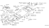 Diagram for Nissan 370Z Body Mount Hole Plug - 01658-01531