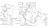 Diagram for 2004 Nissan Frontier Power Steering Hose - 49717-9Z400