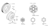 Diagram for 2004 Nissan Xterra Spare Wheel - 40300-7Z900