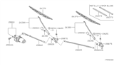 Diagram for Nissan Xterra Wiper Pivot - 28841-3S500