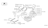 Diagram for 2000 Nissan Xterra Seat Cover - 87320-7Z011