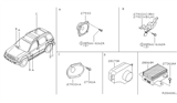 Diagram for 2003 Nissan Xterra Car Speakers - 28138-7Z900