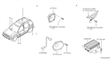 Diagram for 2002 Nissan Xterra Car Speakers - 28157-7Z820