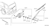 Diagram for Nissan Xterra Wiper Arm - 28780-7Z400