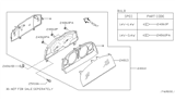 Diagram for 2003 Nissan Frontier Instrument Cluster - 24810-7Z809