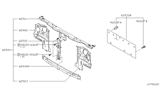 Diagram for Nissan Xterra Radiator Support - 62500-2Z630