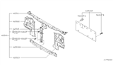 Diagram for 2003 Nissan Xterra Radiator Support - 62500-2Z630