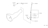 Diagram for 1998 Nissan Frontier Shift Knob - 32865-8B400