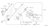 Diagram for 2002 Nissan Frontier Steering Column - 48805-1Z600