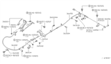 Diagram for 2001 Nissan Xterra Parking Brake Cable - 36400-4S800