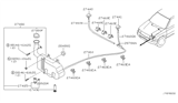 Diagram for Nissan Frontier Windshield Washer Nozzle - 28931-3S500