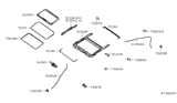 Diagram for 2015 Nissan Sentra Weather Strip - 73967-3DN5A