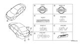 Diagram for 2013 Nissan Versa Emblem - 62890-1KA0A