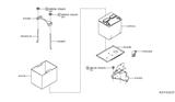 Diagram for Nissan Rogue Battery Tray - 24428-4M800