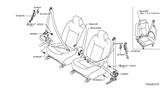 Diagram for Nissan Seat Belt - 86885-4FY8A