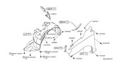 Diagram for 2016 Nissan Sentra Wheelhouse - 63841-3SH0A