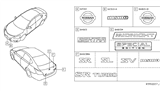 Diagram for 2018 Nissan Rogue Emblem - 84896-9TG0C