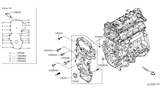 Diagram for 2016 Nissan Sentra Timing Cover - 13500-3RC0C