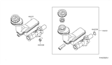 Diagram for 2018 Nissan Sentra Brake Master Cylinder - 46010-3SG1B