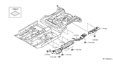 Diagram for Nissan Sentra Exhaust Heat Shield - 74751-3DB0A