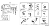 Diagram for Nissan Sentra Headlight Switch - 25560-3SH0A