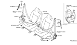 Diagram for 2017 Nissan Sentra Seat Belt - 86843-3SG8A