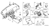 Diagram for Nissan Sentra Body Control Module - 284B1-9AM1A