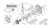 Diagram for Nissan Sentra Crankshaft Thrust Washer Set - 12280-EE50B