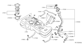 Diagram for Nissan Sentra Fuel Tank - 17202-3SG0C