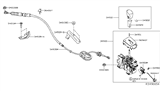 Diagram for Nissan Sentra Automatic Transmission Shifter - 34901-9AN3C