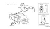 Diagram for 2016 Nissan Sentra Ignition Lock Cylinder - 99810-3SG0B