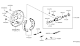 Diagram for 2019 Nissan Sentra Brake Shoe Set - D4060-3SG0A