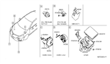 Diagram for 2017 Nissan Sentra Air Bag Sensor - 98581-3SG5A