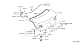 Diagram for 2015 Nissan Versa Rear Door Striker - 84620-3AW0B