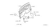 Diagram for Nissan Steering Column Cover - 67936-2DT0A