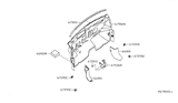 Diagram for 2014 Nissan Sentra Steering Column Cover - 67936-2DT0A