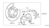 Diagram for 2016 Nissan Sentra Brake Backing Plate - 44010-EM10B