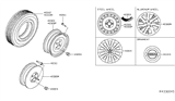 Diagram for Nissan Spare Wheel - 40300-3SJ0E