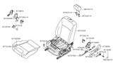 Diagram for Nissan Sentra Seat Cushion - 87361-3SA0A