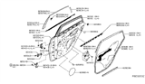 Diagram for 2014 Nissan Sentra Door Moldings - 82821-3SG0A