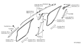 Diagram for 2014 Nissan Sentra Weather Strip - 76923-3SG1A