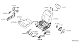 Diagram for 2014 Nissan Sentra Seat Cushion - 87311-3SA0A