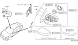 Diagram for 2017 Nissan Altima Mirror Cover - 96373-3TH1A