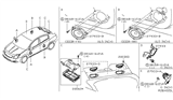 Diagram for 2013 Nissan Sentra Car Speakers - 281G1-3RA0A