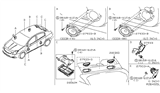 Diagram for 2019 Nissan Sentra Car Speakers - 281G1-3RA0A