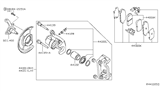 Diagram for 2018 Nissan Sentra Brake Caliper Repair Kit - 44001-3RJ0D