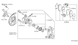 Diagram for 2017 Nissan Sentra Brake Caliper - 44011-3RJ0D